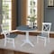 International Concepts Round 36 in Rd Top Pedestal Table, 2 X-Back Chairs, White/Heather Gray, 36 in W, 36 in L, 29.1 in H K05-36RT-27B-C613-2 - alternate 2